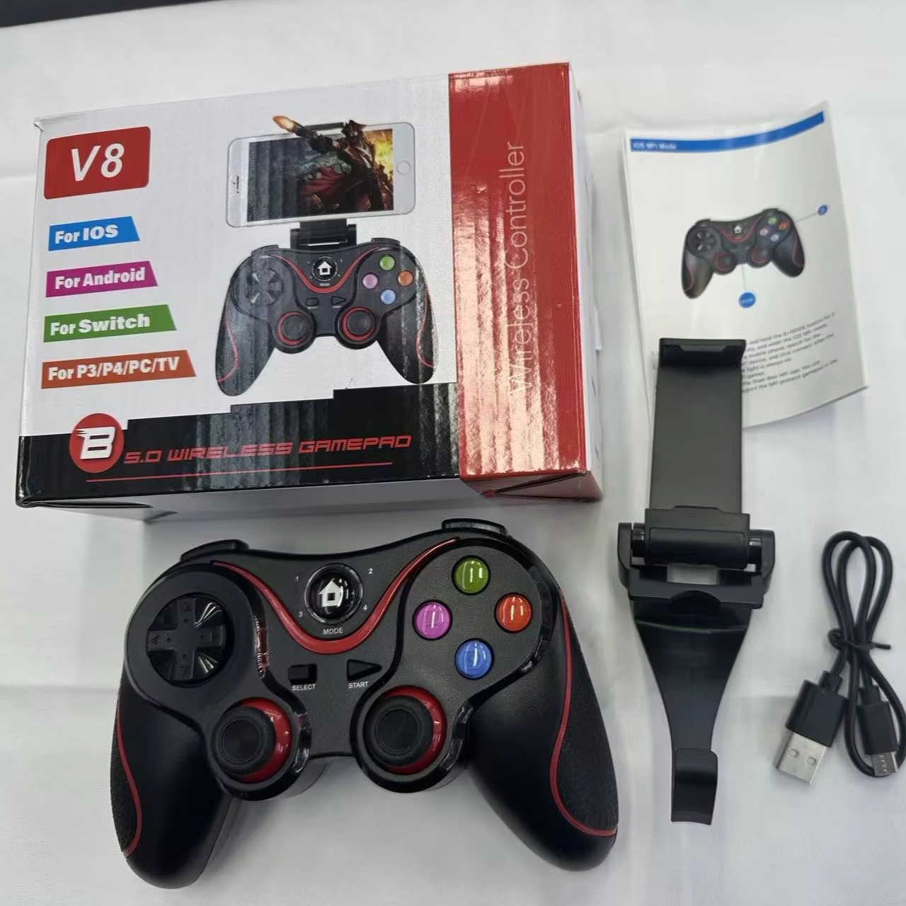V8 Wireless Gamepad with Dual Game Controller thumbnail